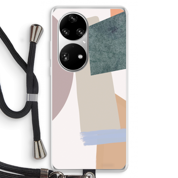 Lindo: Huawei P50 Pro Transparant Hoesje met koord