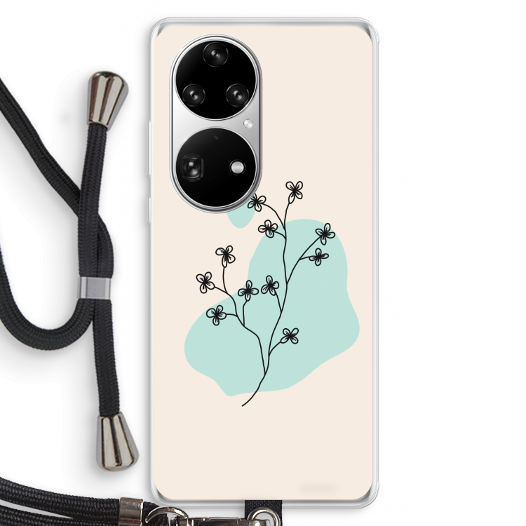 Love your petals: Huawei P50 Pro Transparant Hoesje met koord