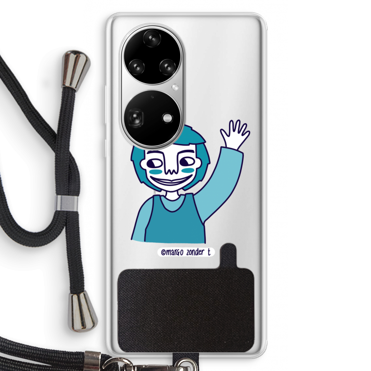 Zwaai: Huawei P50 Pro Transparant Hoesje met koord