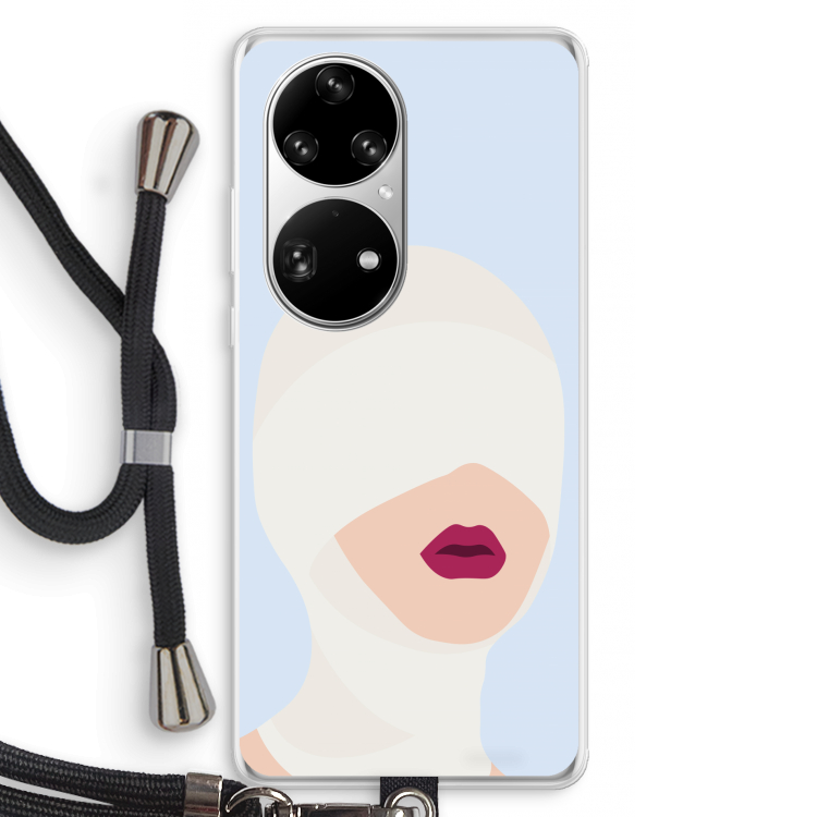 Incognito: Huawei P50 Pro Transparant Hoesje met koord