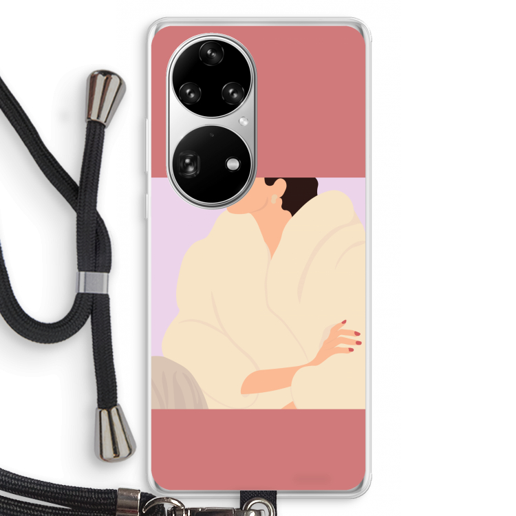 Cosy: Huawei P50 Pro Transparant Hoesje met koord
