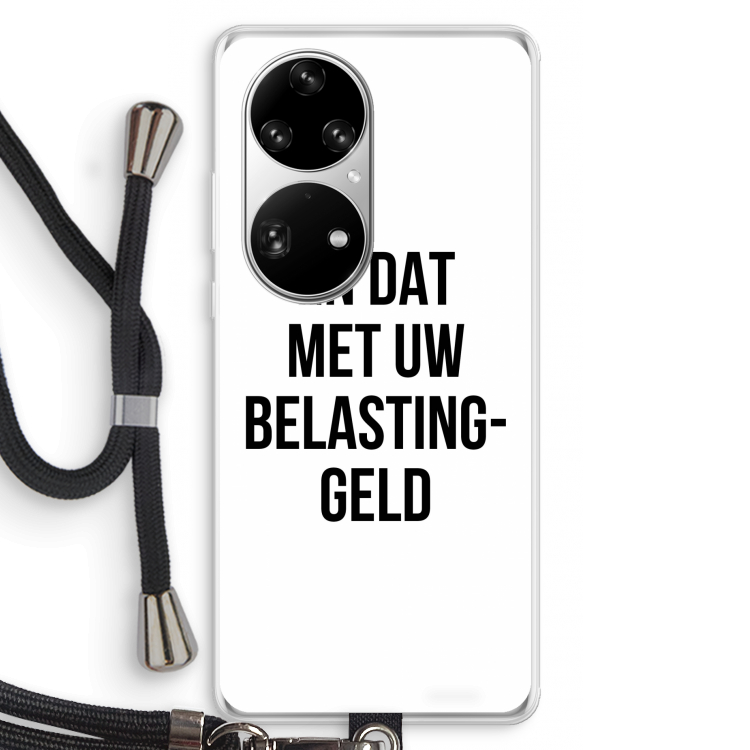 Belastinggeld: Huawei P50 Pro Transparant Hoesje met koord