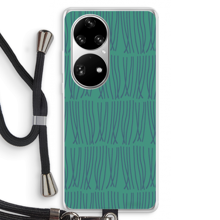 Swirls: Huawei P50 Pro Transparant Hoesje met koord