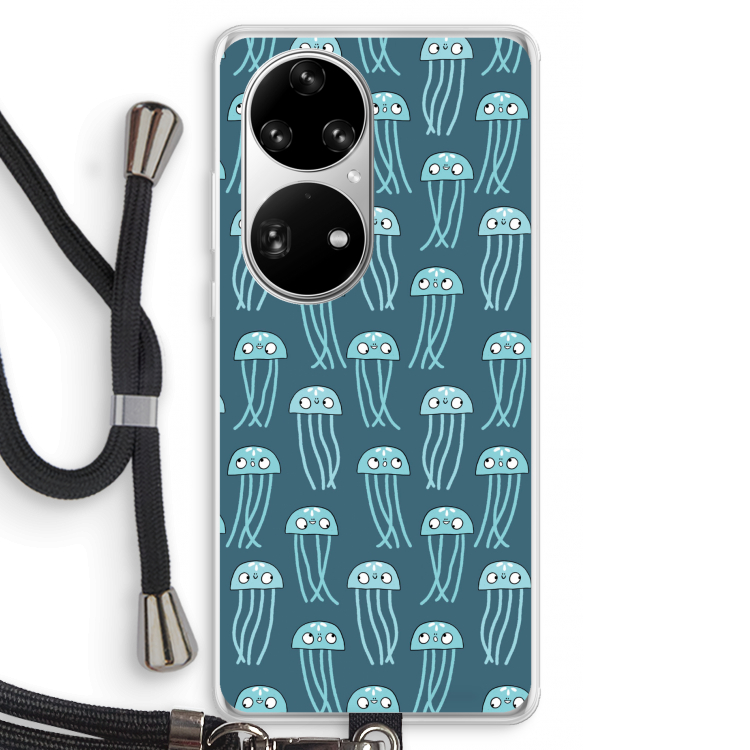 Kwallie: Huawei P50 Pro Transparant Hoesje met koord