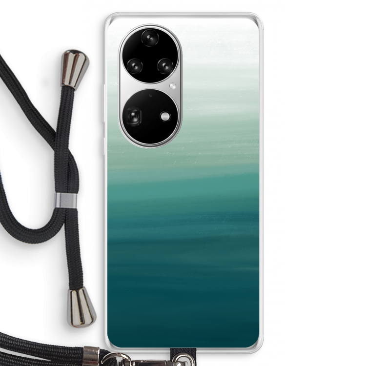 Ocean: Huawei P50 Pro Transparant Hoesje met koord