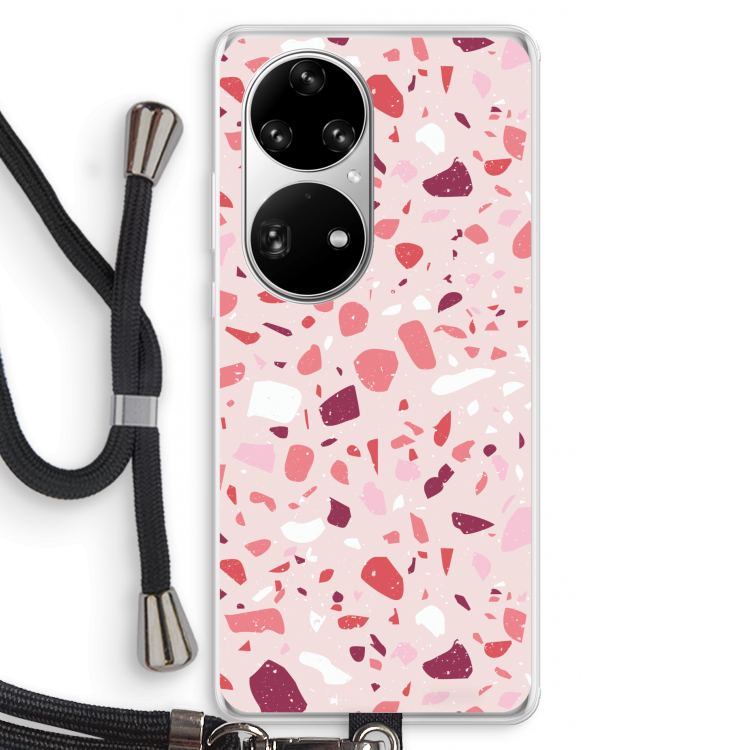 Terrazzo N°15: Huawei P50 Pro Transparant Hoesje met koord
