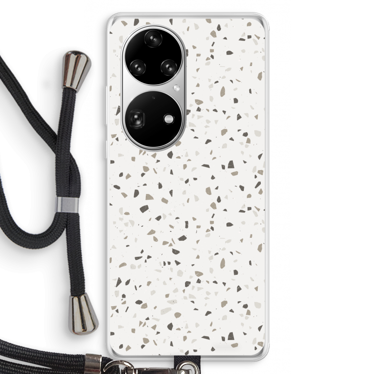 Terrazzo N°14: Huawei P50 Pro Transparant Hoesje met koord