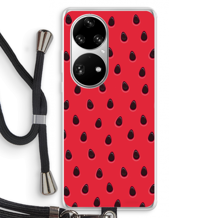 Watermelon: Huawei P50 Pro Transparant Hoesje met koord