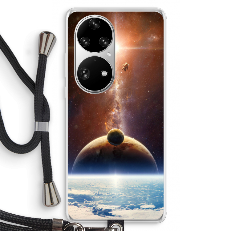 Omicron 2019: Huawei P50 Pro Transparant Hoesje met koord