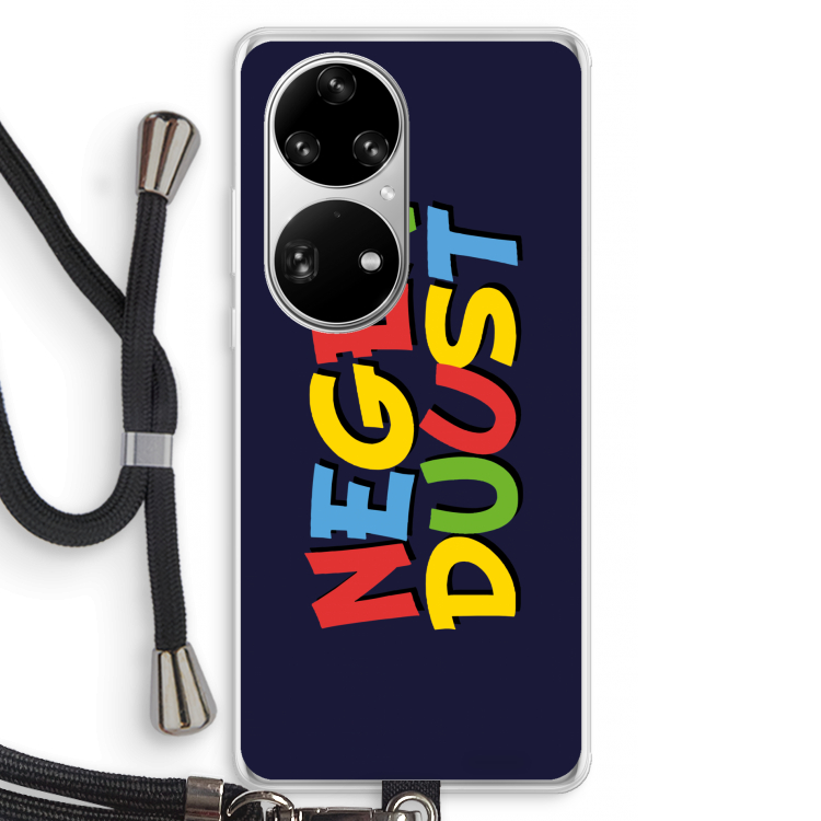 90's One: Huawei P50 Pro Transparant Hoesje met koord