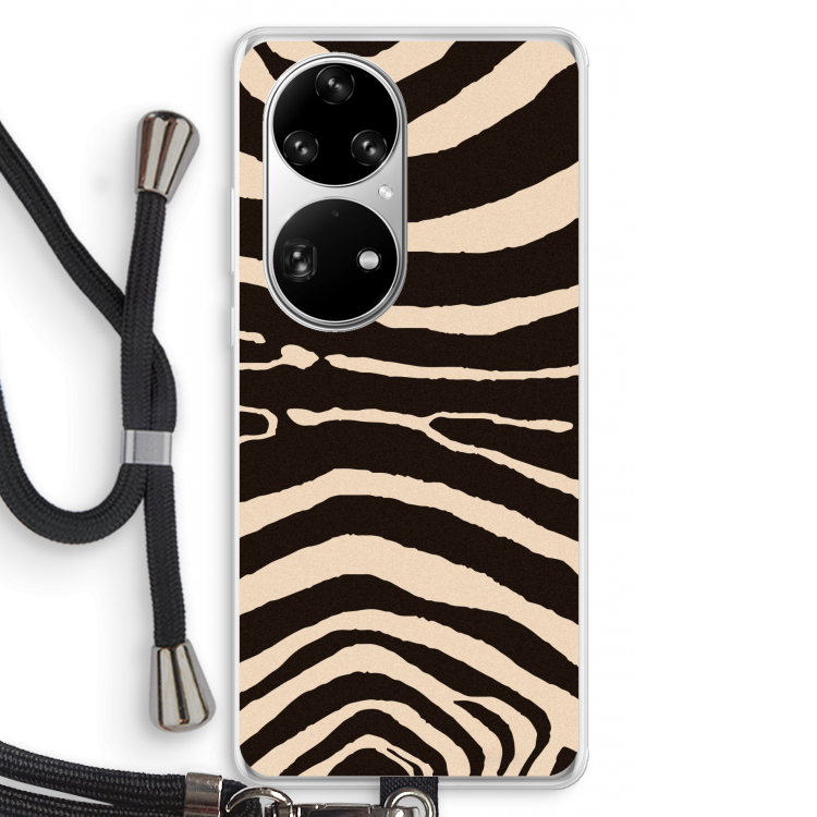 Arizona Zebra: Huawei P50 Pro Transparant Hoesje met koord