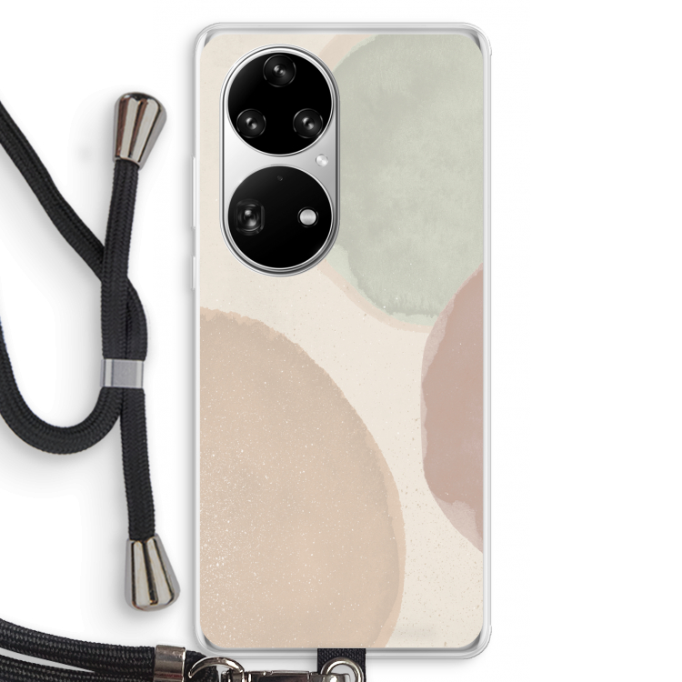Geo #8: Huawei P50 Pro Transparant Hoesje met koord