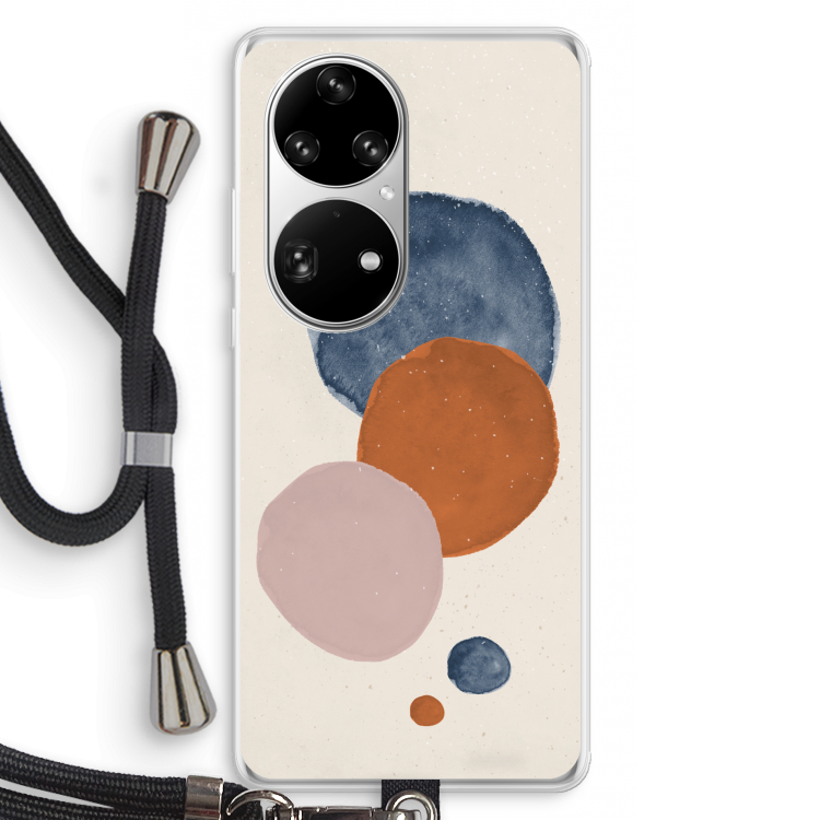 Geo #4: Huawei P50 Pro Transparant Hoesje met koord