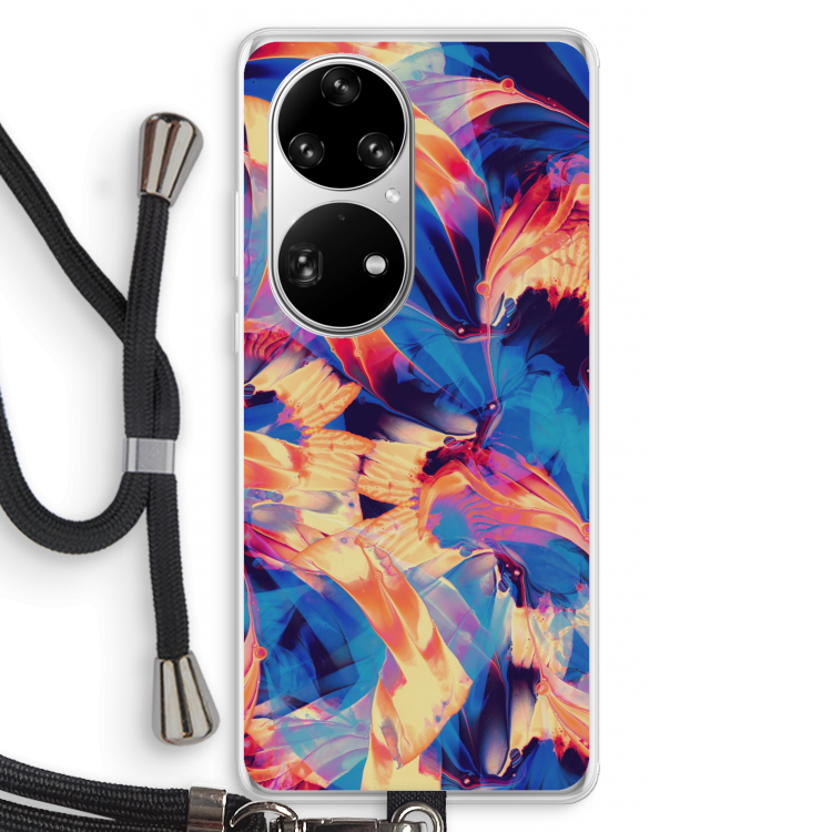 Tuesday Night: Huawei P50 Pro Transparant Hoesje met koord