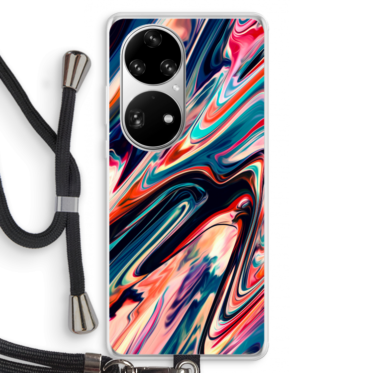 Quantum Being: Huawei P50 Pro Transparant Hoesje met koord