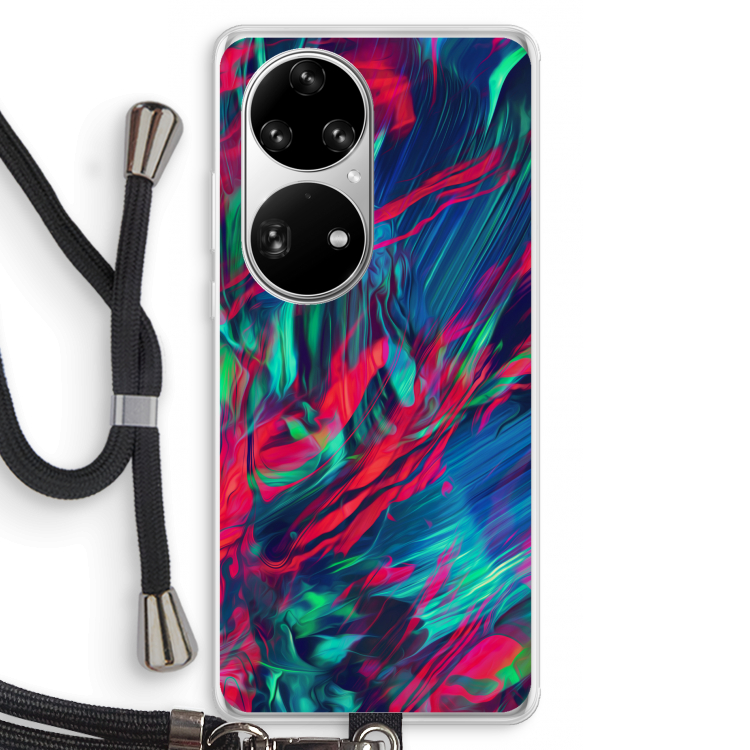 Pilgrims Of The Sea: Huawei P50 Pro Transparant Hoesje met koord