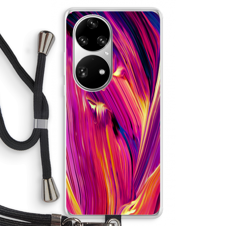 Phoenix: Huawei P50 Pro Transparant Hoesje met koord