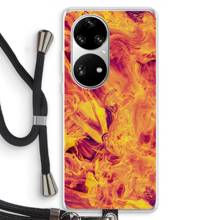 Eternal Fire: Huawei P50 Pro Transparant Hoesje met koord