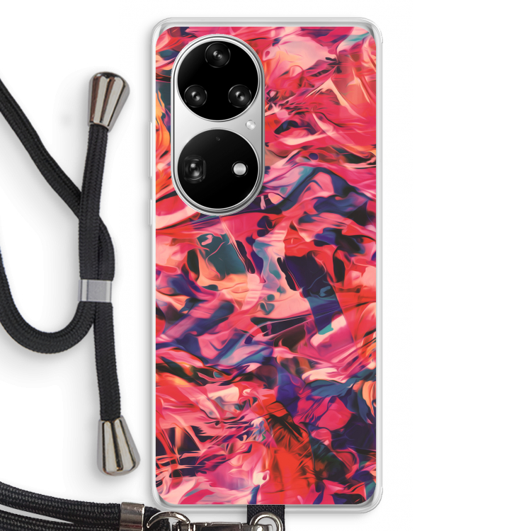 California: Huawei P50 Pro Transparant Hoesje met koord