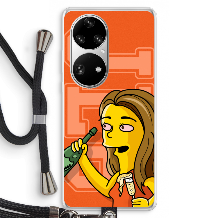 Jamie Lee Simpson: Huawei P50 Pro Transparant Hoesje met koord