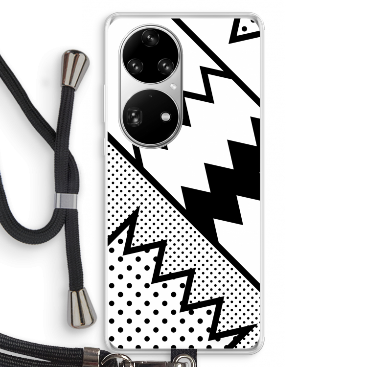 Pop Art #5: Huawei P50 Pro Transparant Hoesje met koord