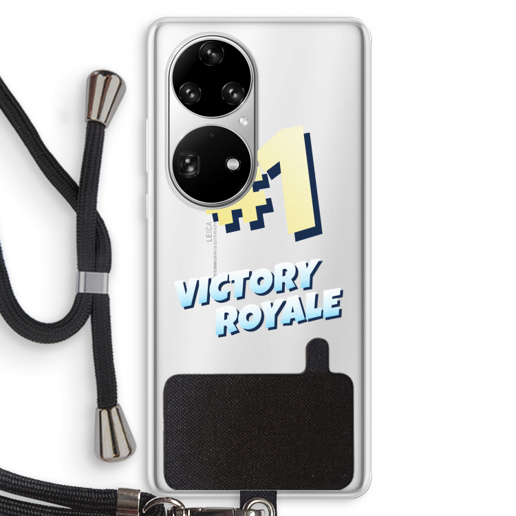 Victory Royale: Huawei P50 Pro Transparant Hoesje met koord