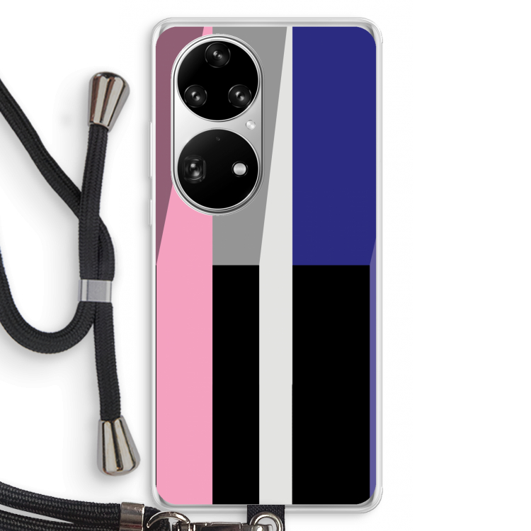 Gestalte 4: Huawei P50 Pro Transparant Hoesje met koord