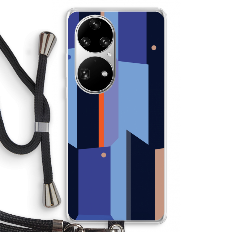 Gestalte 3: Huawei P50 Pro Transparant Hoesje met koord