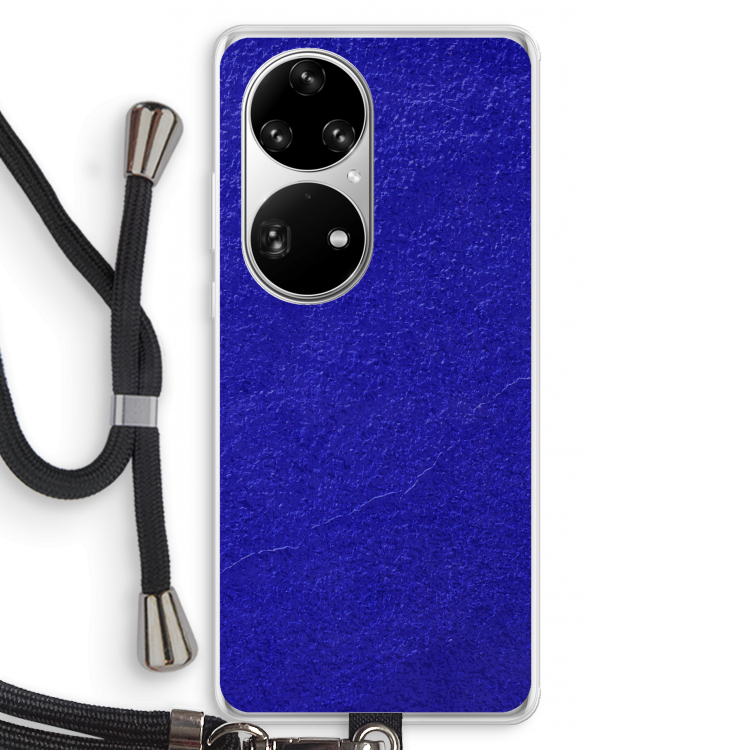 Majorelle Blue: Huawei P50 Pro Transparant Hoesje met koord