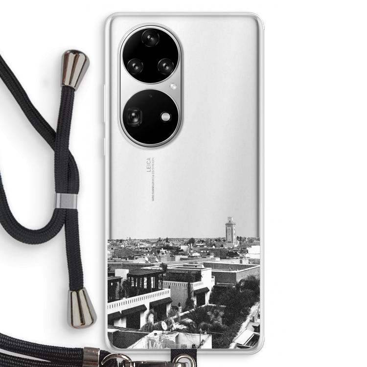 Marrakech Skyline : Huawei P50 Pro Transparant Hoesje met koord