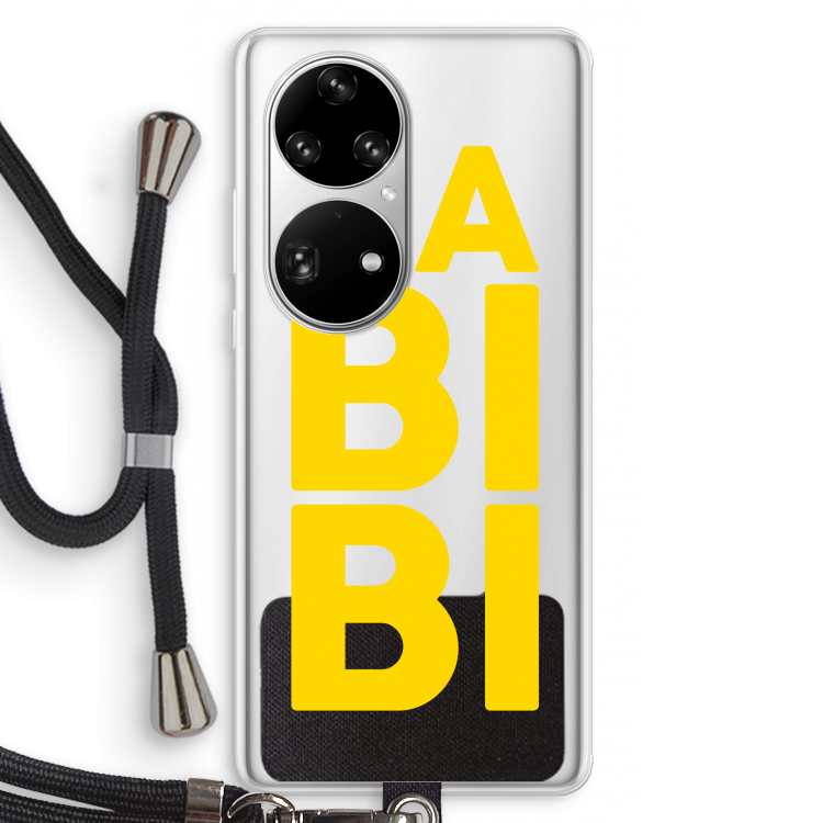 Habibi Majorelle : Huawei P50 Pro Transparant Hoesje met koord