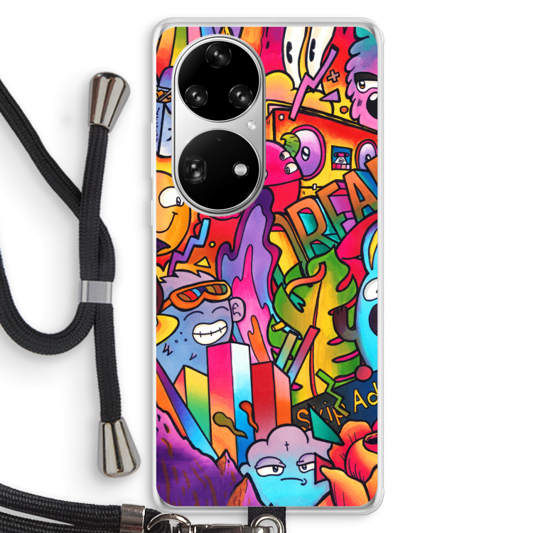 Dreams: Huawei P50 Pro Transparant Hoesje met koord