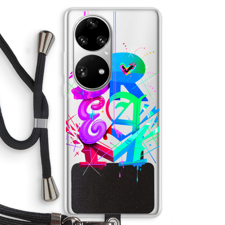 Dream: Huawei P50 Pro Transparant Hoesje met koord