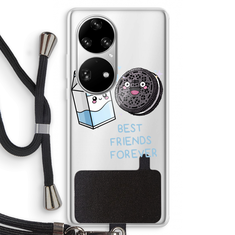 Best Friend Forever: Huawei P50 Pro Transparant Hoesje met koord