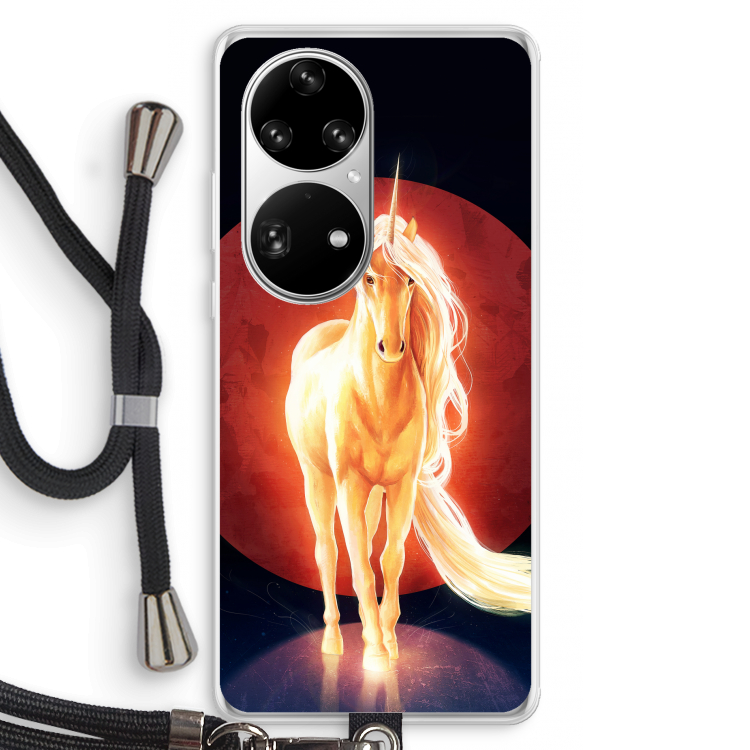 Last Unicorn: Huawei P50 Pro Transparant Hoesje met koord