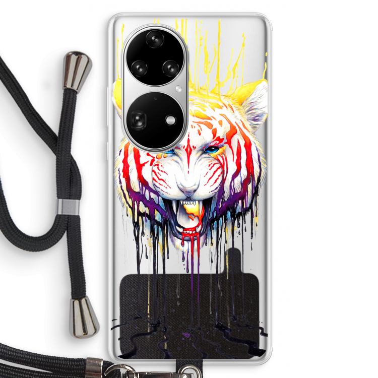 Fading: Huawei P50 Pro Transparant Hoesje met koord