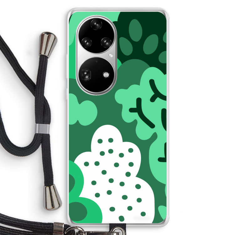 Bushes: Huawei P50 Pro Transparant Hoesje met koord