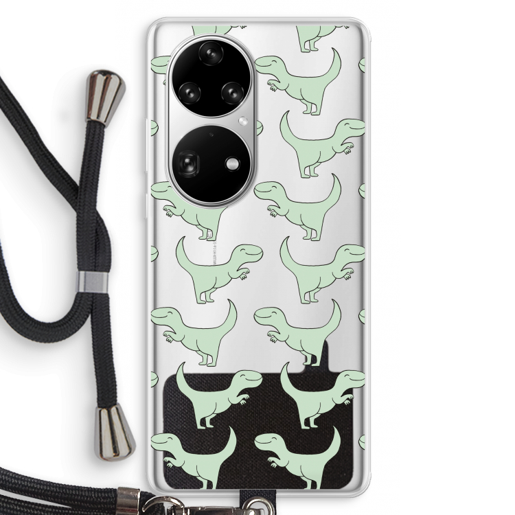 Dinos: Huawei P50 Pro Transparant Hoesje met koord