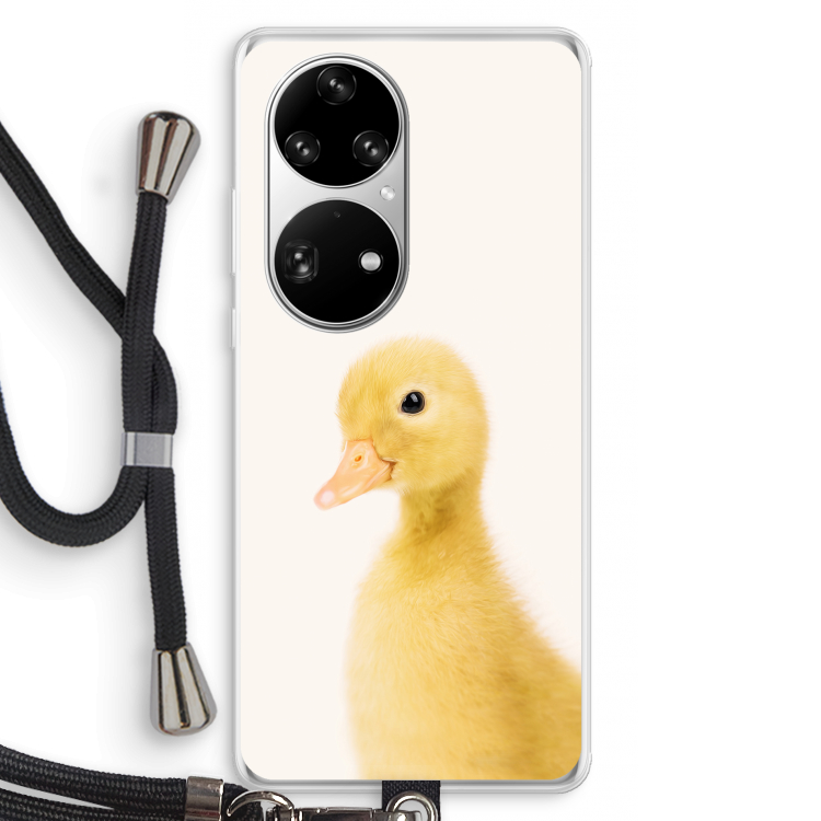 Duke: Huawei P50 Pro Transparant Hoesje met koord