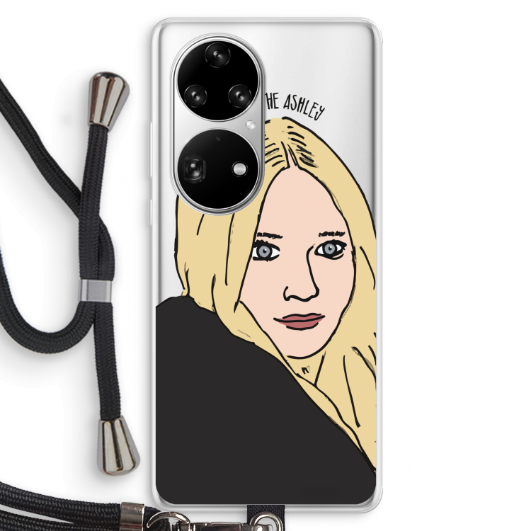 Ashley: Huawei P50 Pro Transparant Hoesje met koord