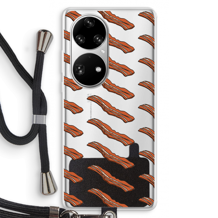 Bacon to my eggs #2: Huawei P50 Pro Transparant Hoesje met koord