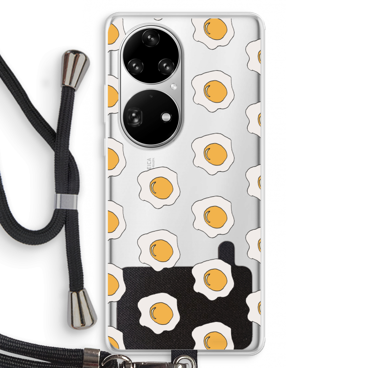 Bacon to my eggs #1: Huawei P50 Pro Transparant Hoesje met koord