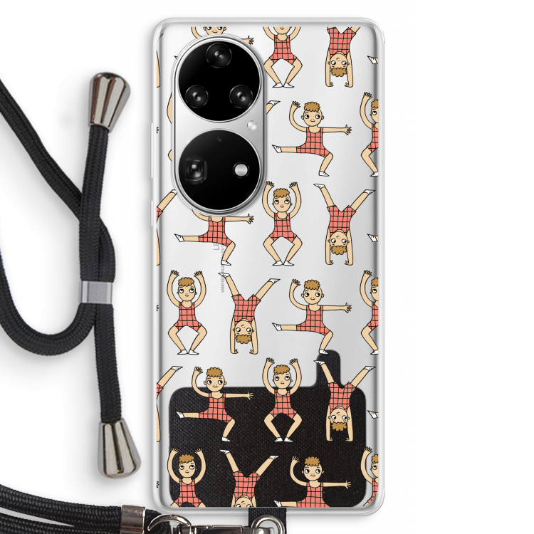 Gymboys: Huawei P50 Pro Transparant Hoesje met koord