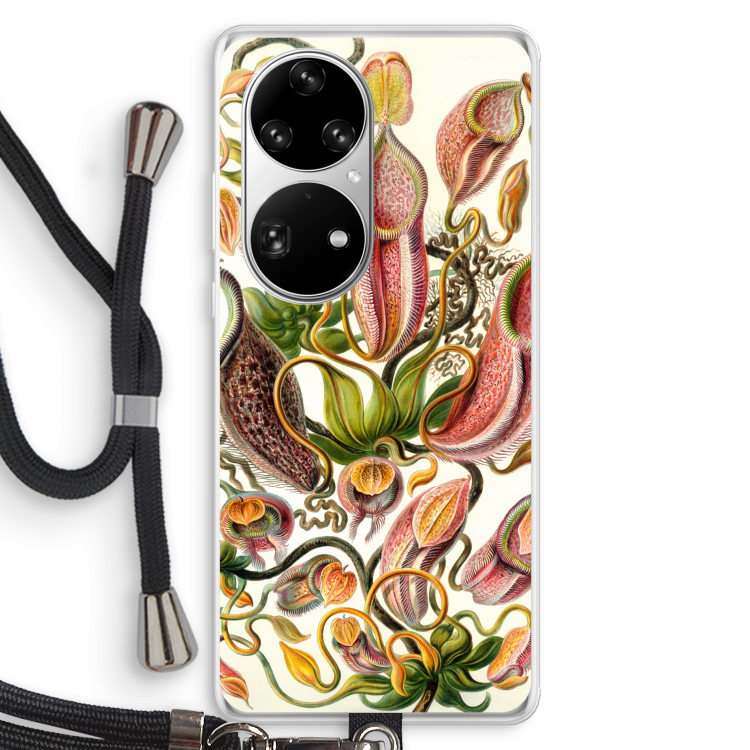 Haeckel Nepenthaceae: Huawei P50 Pro Transparant Hoesje met koord