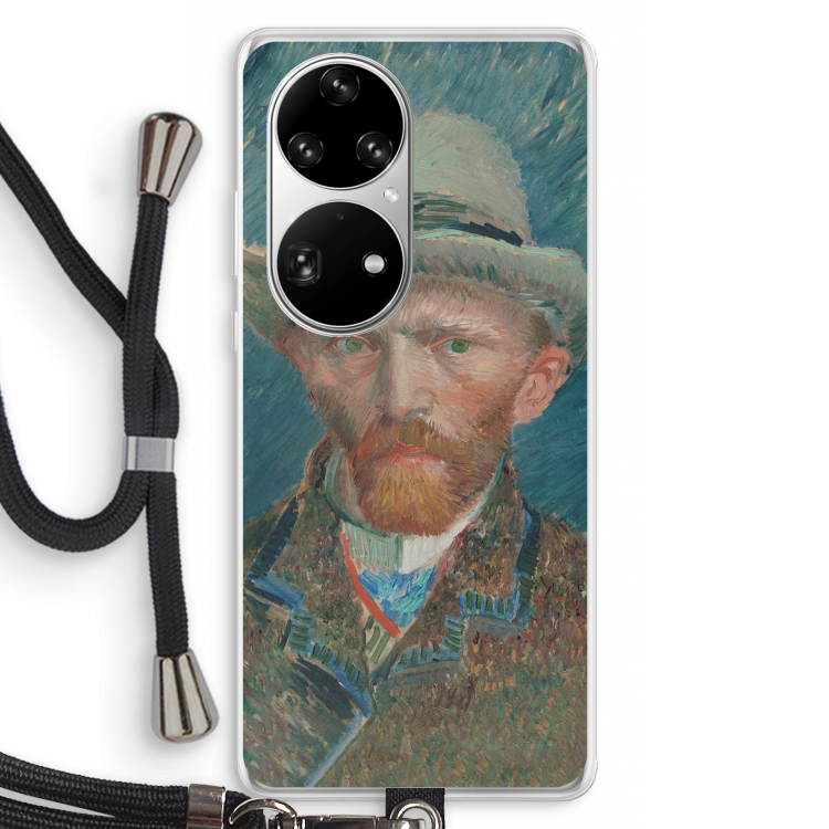 Van Gogh: Huawei P50 Pro Transparant Hoesje met koord