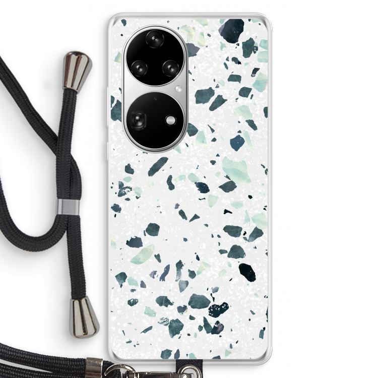 Terrazzo N°2: Huawei P50 Pro Transparant Hoesje met koord
