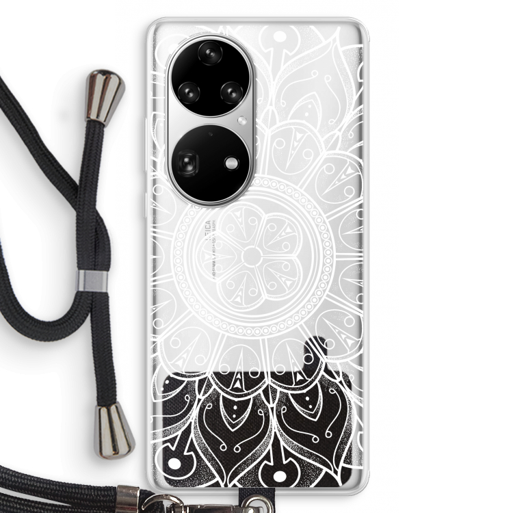 Roses Are Red: Huawei P50 Pro Transparant Hoesje met koord