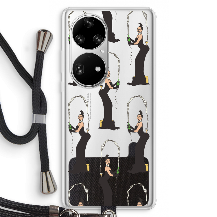 Pop Some Kim: Huawei P50 Pro Transparant Hoesje met koord
