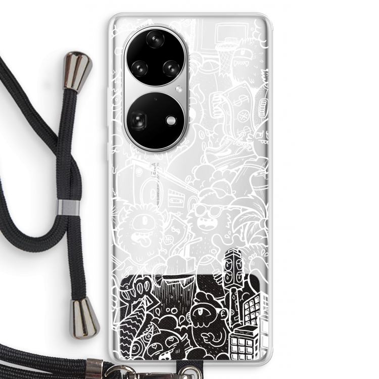 Vexx City #2: Huawei P50 Pro Transparant Hoesje met koord