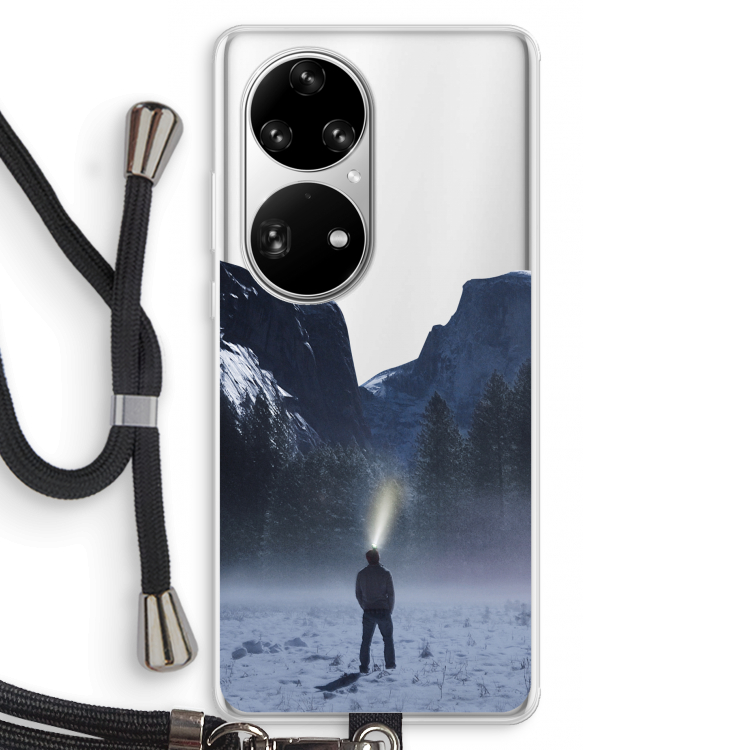 Wanderlust: Huawei P50 Pro Transparant Hoesje met koord
